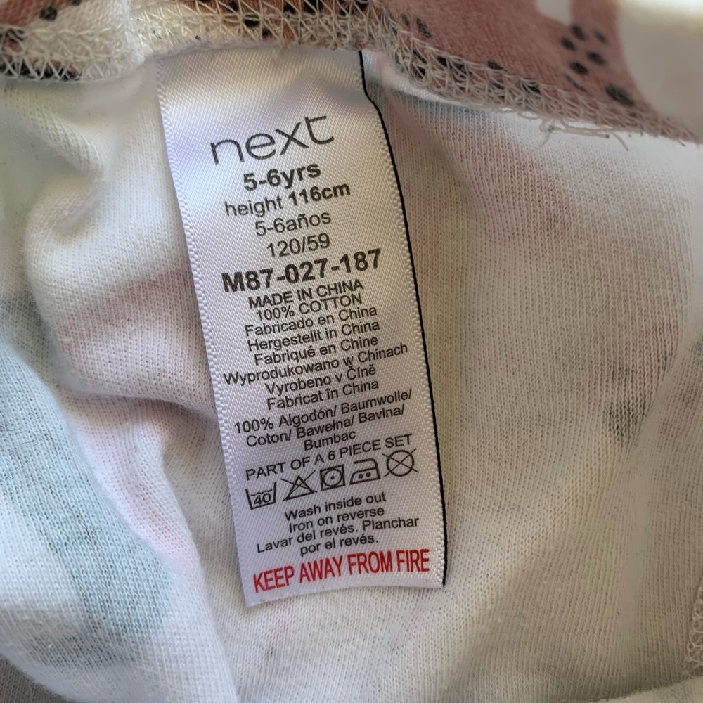 Beautiful Next Unicorn Pajama Size 5-6yrs - Picture 2 of 3